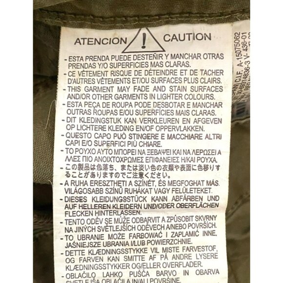 Zara Womens Army Green Wide Straight Leg Cinched at Knees Pants Size 8 Hipster - Picture 7 of 7